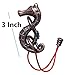 GINFH Cast Metal Brain Teaser Puzzle Metal Puzzle Brainteaser Exploration and Thinking Toy Intellectual Teaching Seahorse Rope - Image 4
