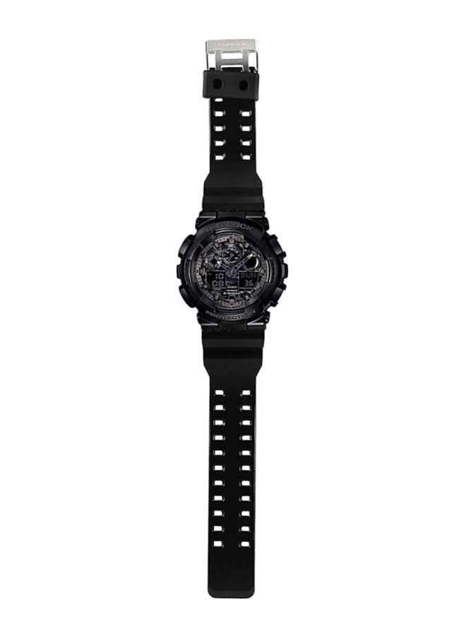 CASIO Men Resin Analog/Digital Watch GA-100CF-1ADR - Image 4