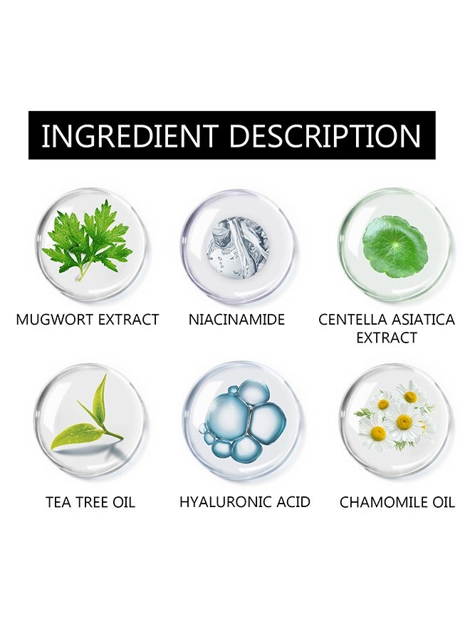 West&Month Mugworts Ance Clay Stick-Mugwort Anti Pores And Acne Clay Mask, Cleansing Mask Mud Mask For Men And Women, Moisturizing Oil Control Shrink Remove Blackheads, Shrink Pores, Improve Skin Tone - Image 4