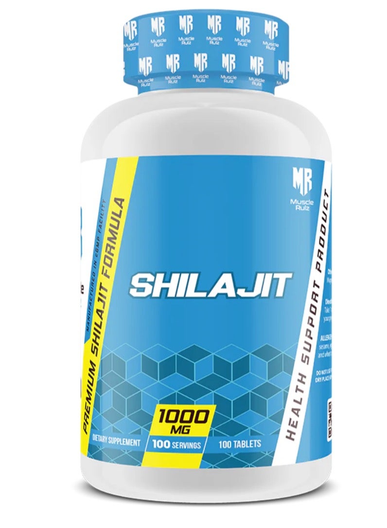 Muscle Rulz SHILAJIT 1000MG 100 Tablets  - Image 1