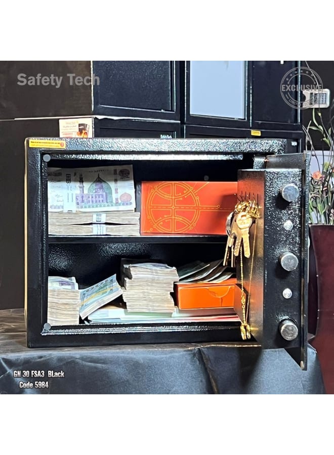 Safety Tech Digital Personal Safe with Early Warning + 2 PIN Codes + 2 Emergency Keys, 30 x 38 x 30 cm EID3 - by Safety Tech for Homes and Offices - Image 4