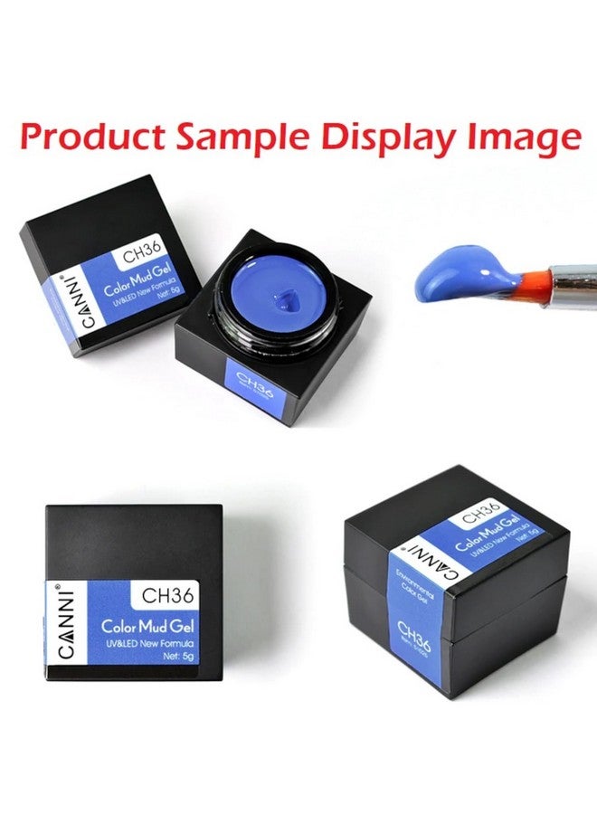 Canni جل طلاء الأظافر كاني لون طين 1 قطعة 5 مل من بيل غاغا جل أظافر LED قابل للإزالة مانكير صالون افعلها بنفسك في المنزل فرشاة غير مدرجة (CH08-سحاب) - Image 4