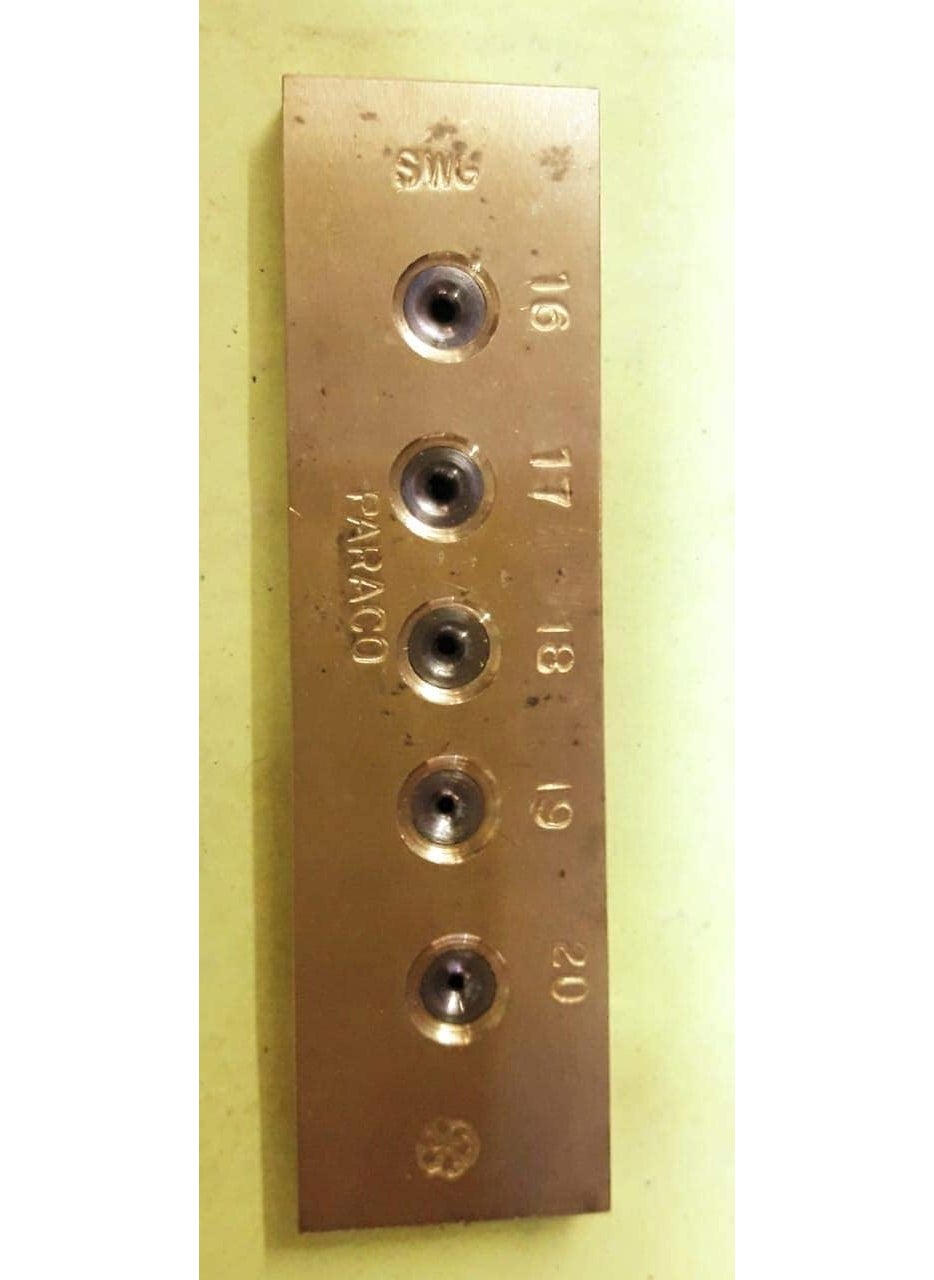 Generic Sahni Tools Gold Making ToolsBrass Drawplate with Tungsten HolesDrawing Wire Brass Plate with Tungsten Hole to Draw Wire 1620 SWG  - Image 2