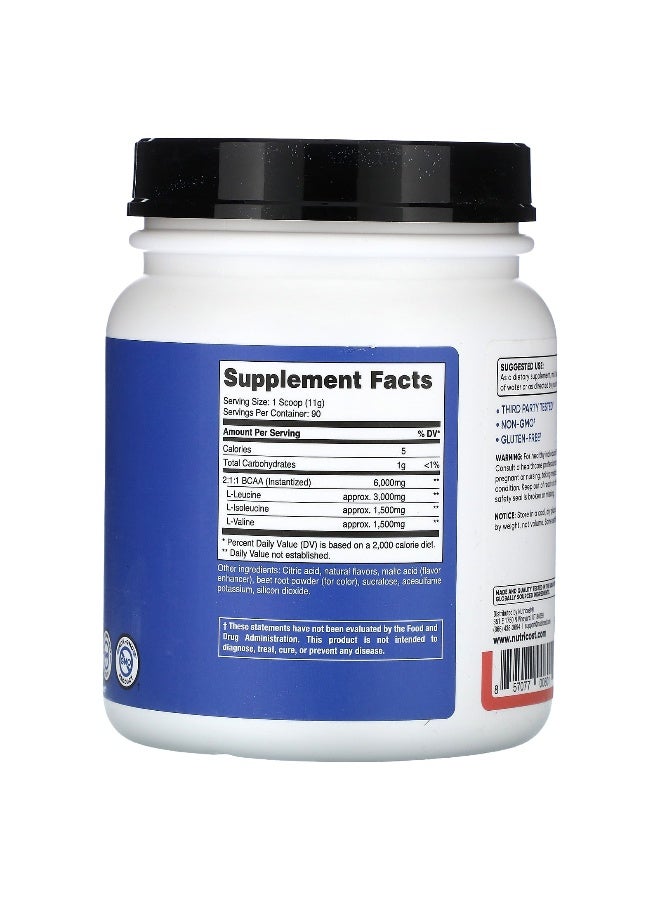 Nutricost, Performance, BCAA, Raspberry Lemonade, 2.2 lb (990 g) (Packaging may vary) - Image 2