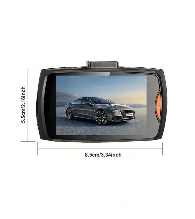 Obsidian Black Car Dash Cam كاميرا داش كام للسيارة باللون الأسود، عدسة عالية الوضوح 1080 بي HD، رؤية ليلية تعمل بالأشعة تحت الحمراء، كشف الحركة - Image 2