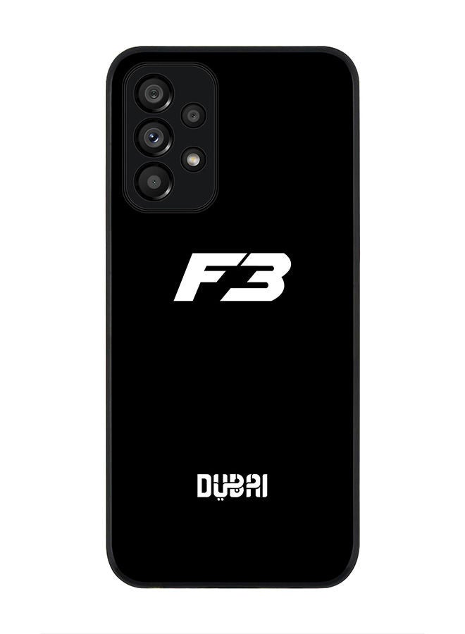 Stylizedd Rugged Black edge case for Samsung Galaxy A73 5G Slim fit Soft Case Flexible Rubber Edges Anti Drop TPU Gel Thin Cover -  Faz3 Dubai Black - Image 1