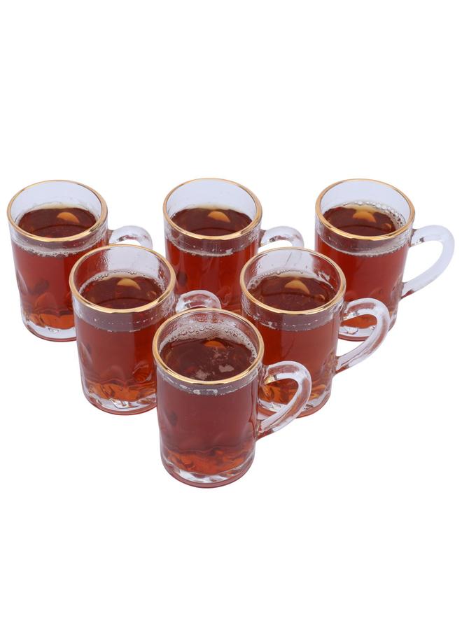 السيف  طقم شاي زجاجي 6 قطع شفاف - Image 2