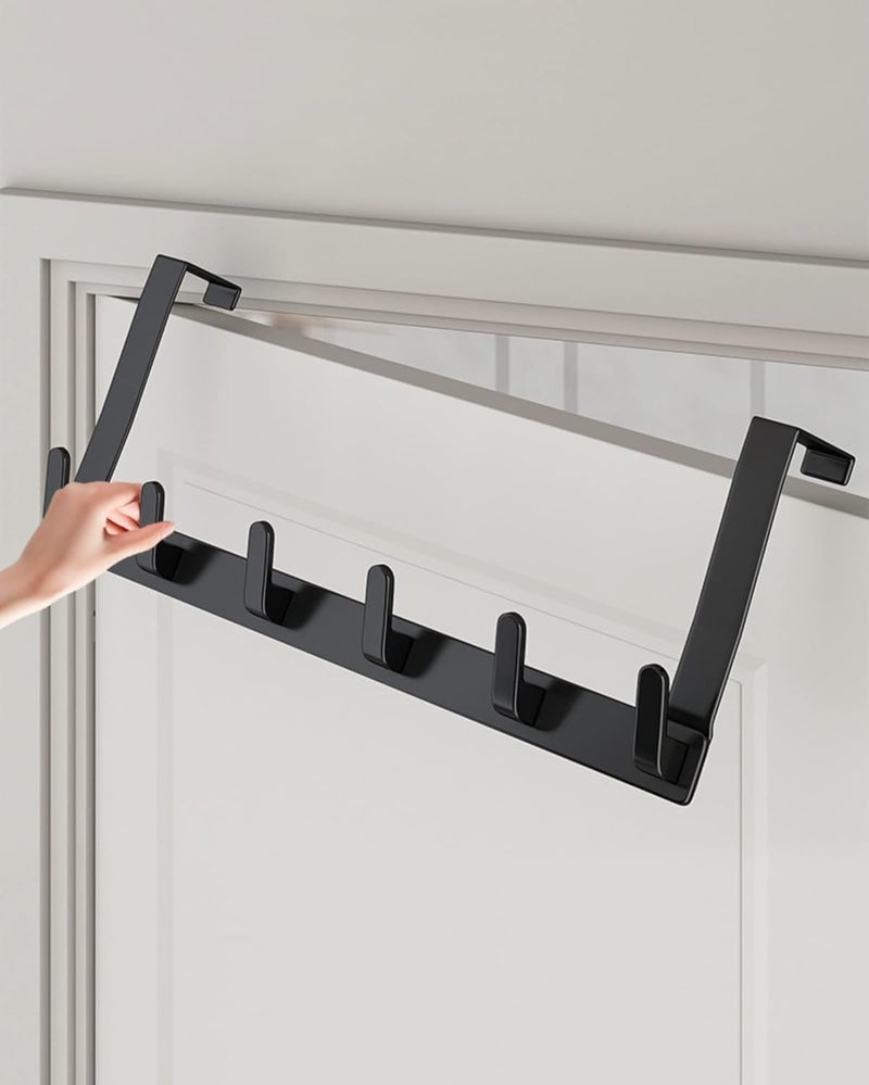 U HOOME Heavy Duty Over The Door Hook - Coat Rack for Clothes, Bags, Hats, and Towels - Image 4