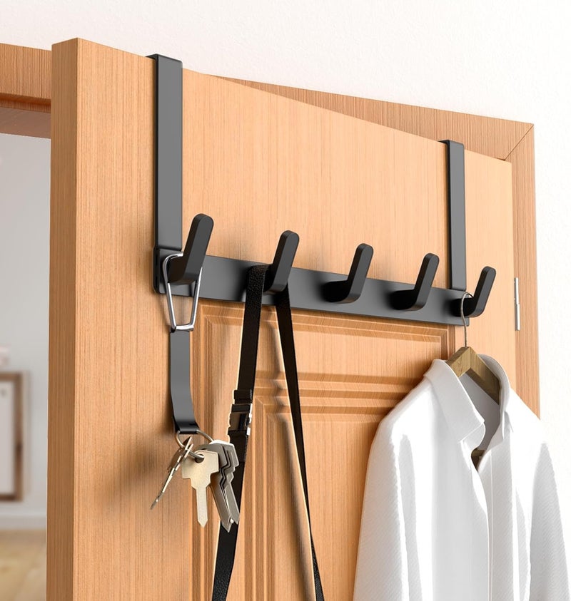 U HOOME Heavy Duty Over The Door Hook - Coat Rack for Clothes, Bags, Hats, and Towels - Image 1