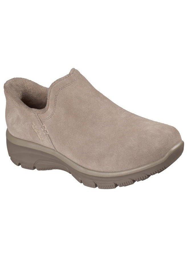 SKECHERS Women's Easy Going-Modern Hour Suede Hands Free Slip-ins Ankle Boot, Taupe, 10 Wide - Image 3