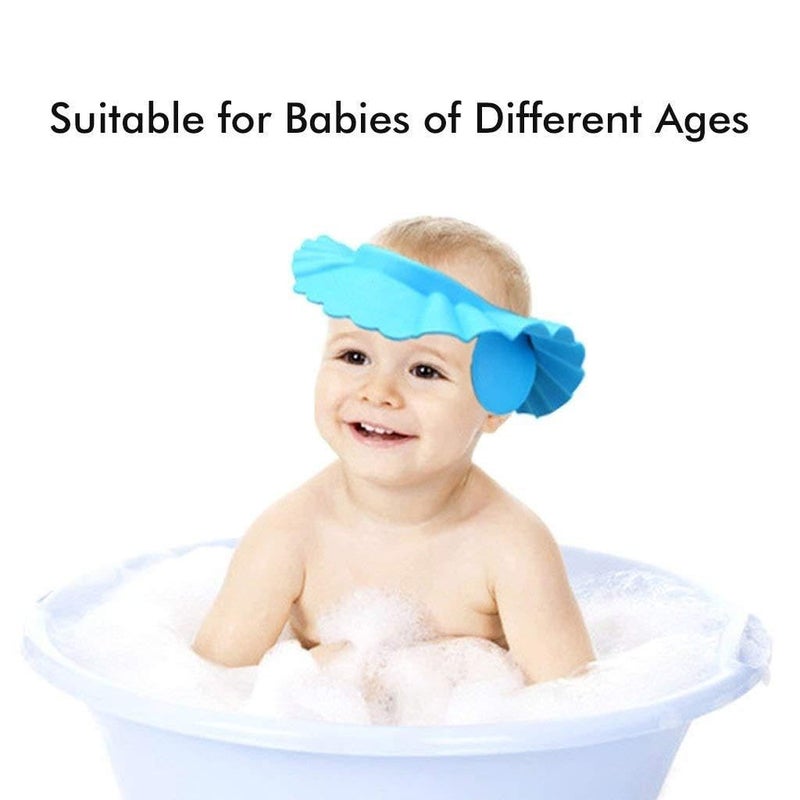 Baby Shower Cap with Ear Protector, Soft Adjustable Shower Cap for Toddlers to Protect Their Ears in Bathing Sessions (1 Cap) - Image 4
