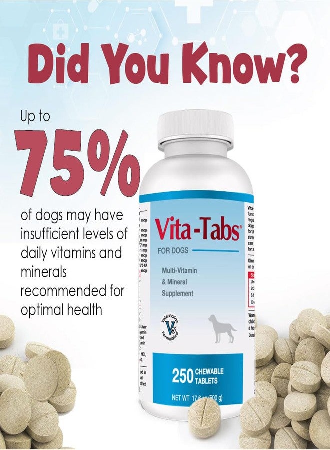 Pet Health Solutions Vita-Tabs - Essential Vitamins, Minerals, Nutrients - Health Supplement for Dogs - Support Immune System, Bones - Liver Flavored - 250 Chewable Tablets - Image 4