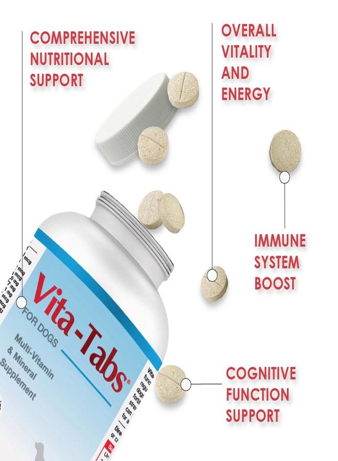 Pet Health Solutions Vita-Tabs - Essential Vitamins, Minerals, Nutrients - Health Supplement for Dogs - Support Immune System, Bones - Liver Flavored - 250 Chewable Tablets - Image 2
