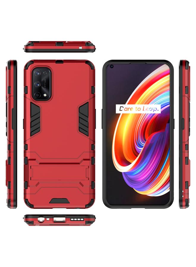اس-توب جراب لهاتف OPPO Realme 7 Pro PC + جراب واقٍ مقاوم للصدمات من مادة TPU مع حامل - Image 5