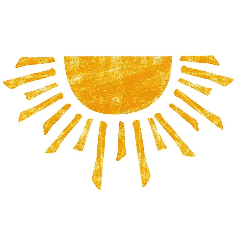 DEKOSH Sun Wall Decals for Girls Bedroom Peel and Stick Boho Modern Home Wall Decor - Image 1
