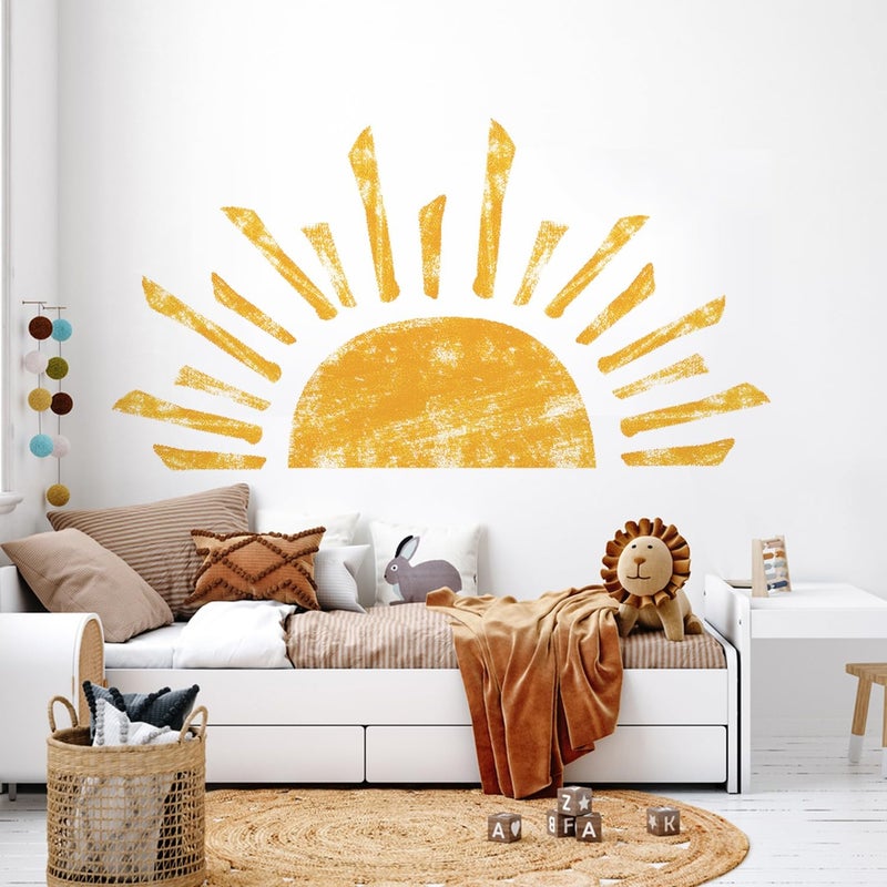 DEKOSH Sun Wall Decals for Girls Bedroom Peel and Stick Boho Modern Home Wall Decor - Image 3