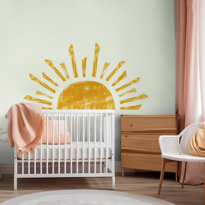 DEKOSH Sun Wall Decals for Girls Bedroom Peel and Stick Boho Modern Home Wall Decor - Image 5