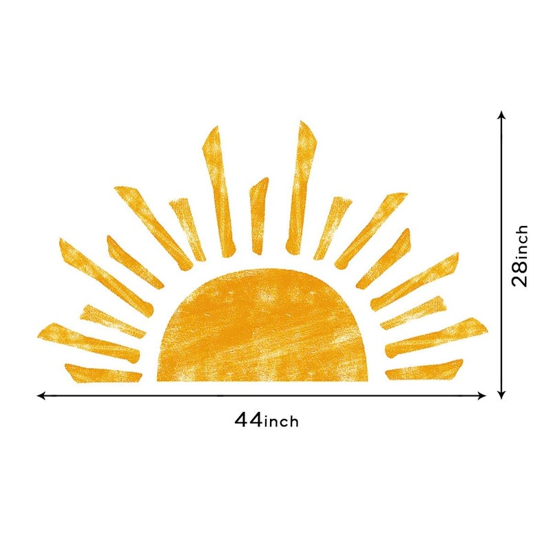 DEKOSH Sun Wall Decals for Girls Bedroom Peel and Stick Boho Modern Home Wall Decor - Image 4