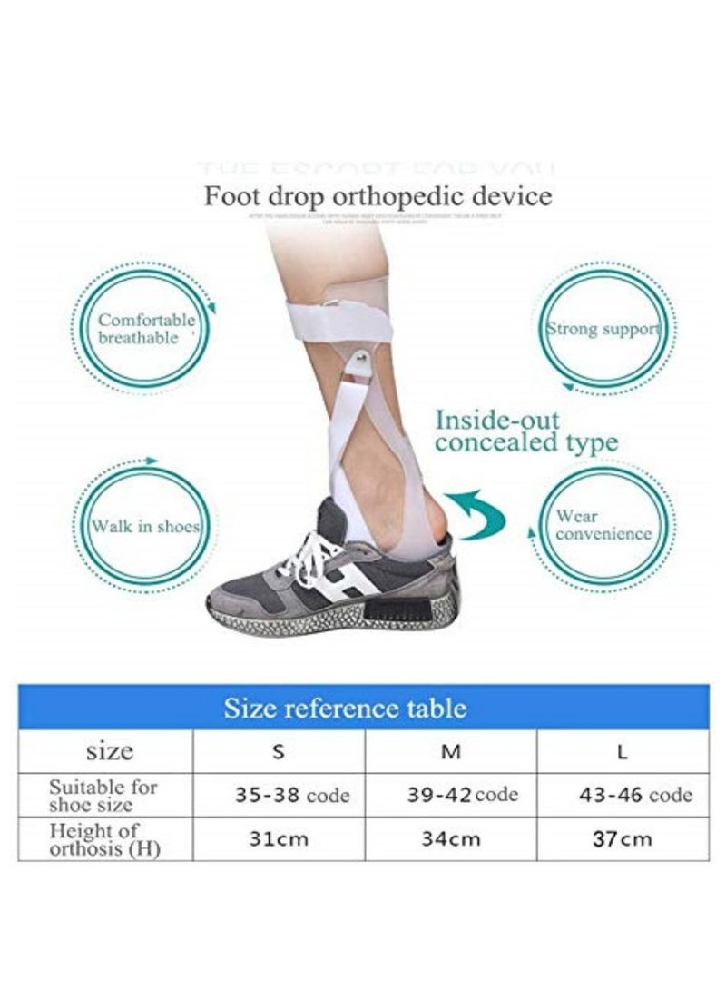 KASTWAVE AFO Brace -Ankle Foot Orthosis - Drop Foot Support Splint Postural Correction Brace - Medical Ankle Foot Orthosis Support for Men and Women(Right,L) - Image 3