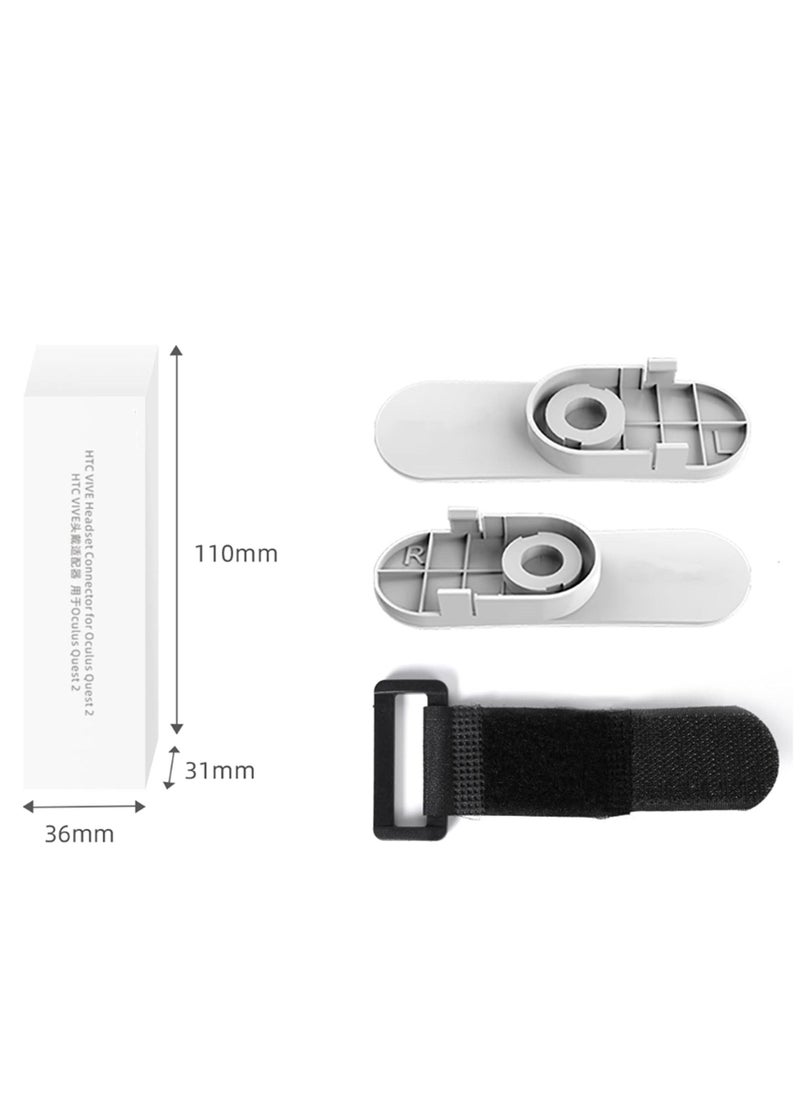 Generic - Headset Adapter for Connecting Oculus Quest 2 with HTC VIVE Deluxe Audio Strap DAS Connector Head Band Adapter Smart Headband Connector VR Headset Connection Belt - Image 1