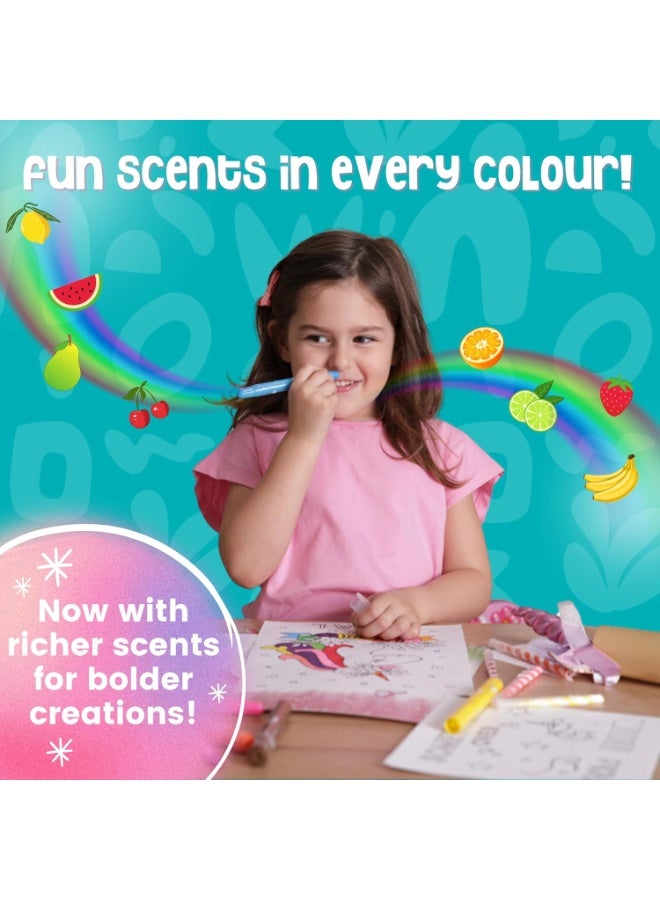 Unicorn Washable Markers for Kids With Glittery Pencil Case, Arts And Crafts for Kids Age 4-6-8, Art Supplies Coloring Set with Diy Unicorn Stickers, Birthday  Gifts for Girls - Image 3