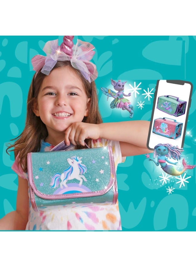 Unicorn Washable Markers for Kids With Glittery Pencil Case, Arts And Crafts for Kids Age 4-6-8, Art Supplies Coloring Set with Diy Unicorn Stickers, Birthday  Gifts for Girls - Image 5