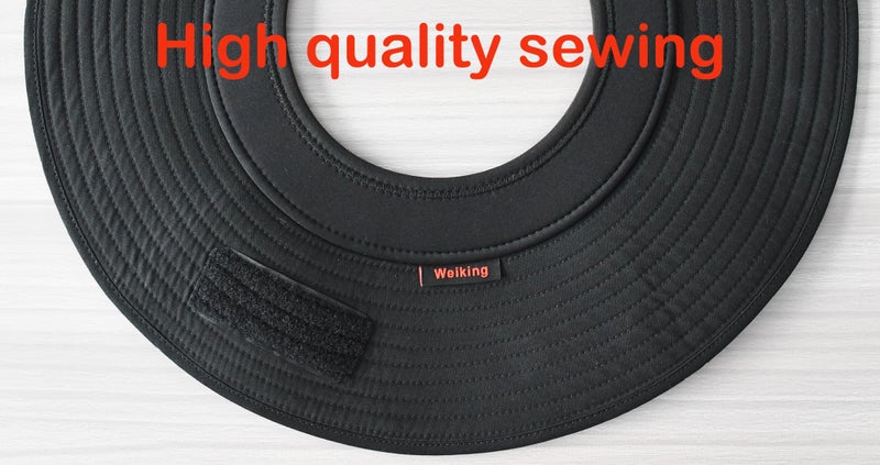 ويكينج خوذة تسلق مطورة، قبعة شمسية، خوذات أمان، إكسسوارات للحماية من الشمس، تناسب فريق الإنقاذ، عامل الارتفاعات العالية، عامل بناء (أسود) - Image 4