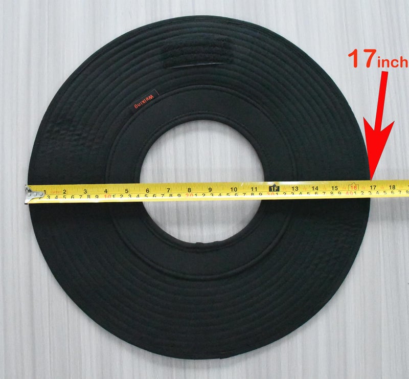 ويكينج خوذة تسلق مطورة، قبعة شمسية، خوذات أمان، إكسسوارات للحماية من الشمس، تناسب فريق الإنقاذ، عامل الارتفاعات العالية، عامل بناء (أسود) - Image 3