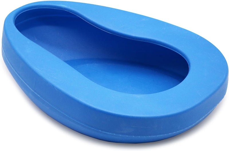 DMI وعاء سرير DMI للبالغين البدينين بتصميم بدون انسكاب أو رش FSAHSA مؤهل أزرق - Image 1