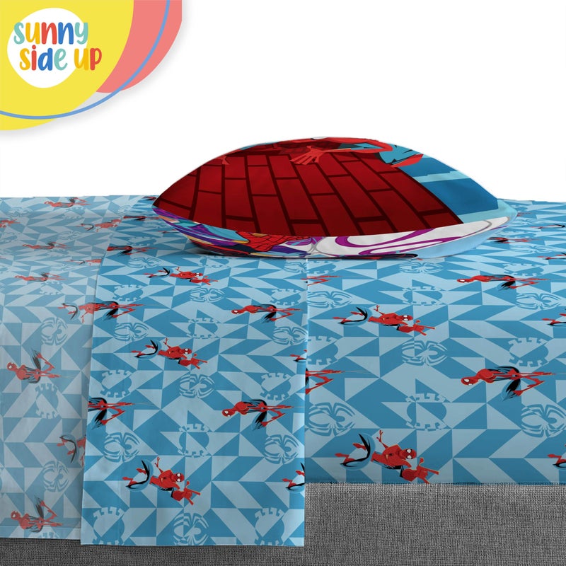 Sunny Side Up Kids Comforter Set Includes Sheets and Pillow Covers - Soft and Cozy Bed Set for Stylish Room Decor, Gray - Spiderman, 4 Piece Toddler Bedding - Image 5