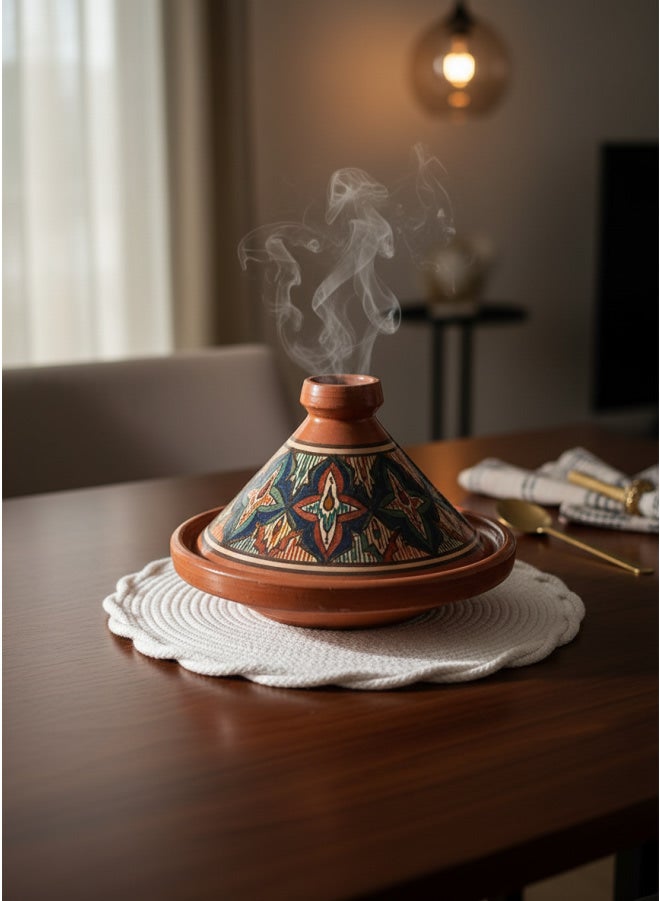 CASA HOME CasaHome Large Cotton Macrame Trivet Hot-Pot Holder 30cm Round Heat Protection Egypt - Image 1