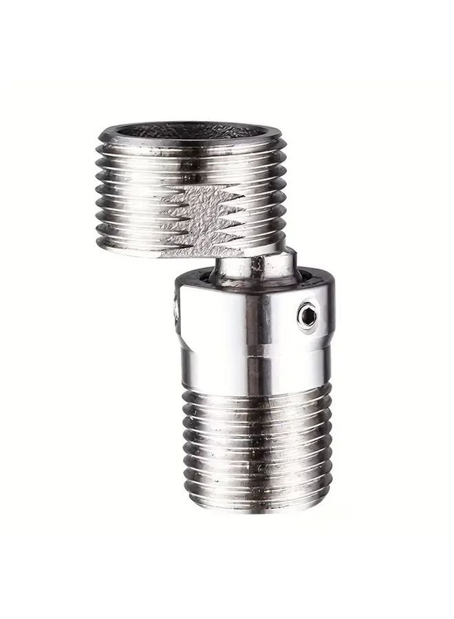 Stainless Steel Universal Rotatable Angle Adjustment Water Valve Faucet Adapter 1pc - Image 1