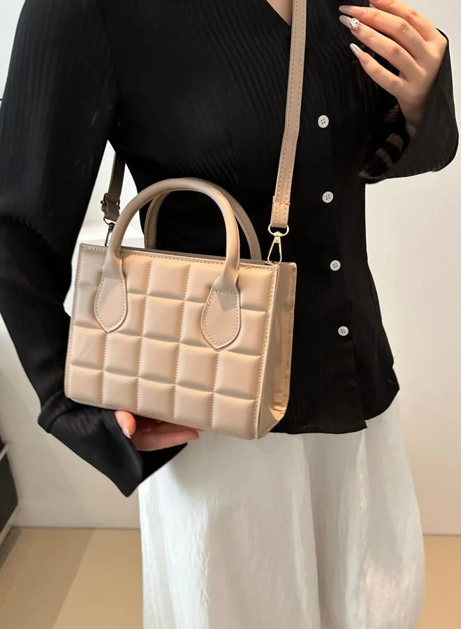 تايك تو Khaki Quilted Shoulder Bag