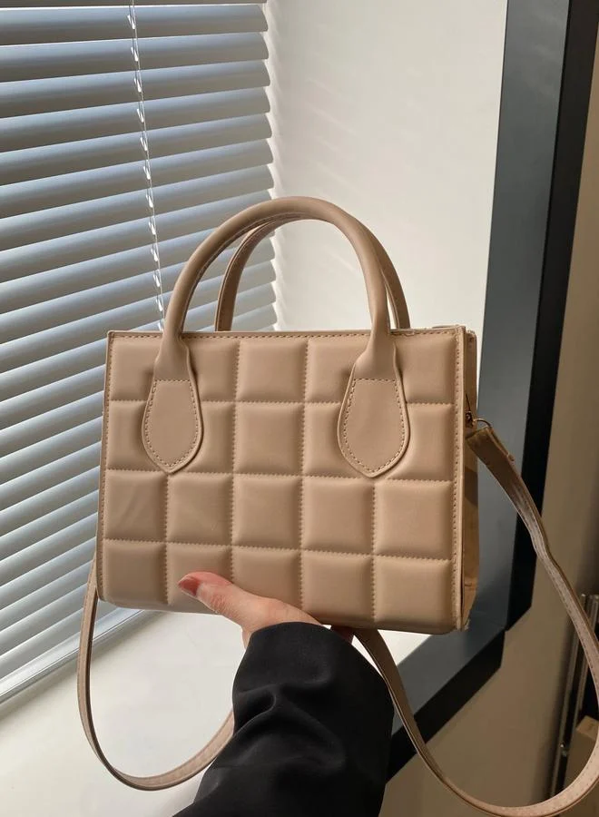 تايك تو Khaki Quilted Shoulder Bag