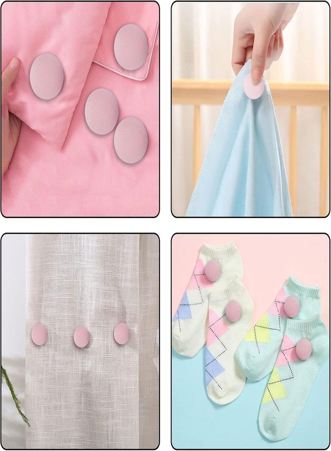 DROPOSALE Duvet Clips for Comforter Inside, Duvet Pins Set Keeps Comforter from Shifting, Duvet Cover Clips for Quilt, Decoration (4, PIINK) - Image 3