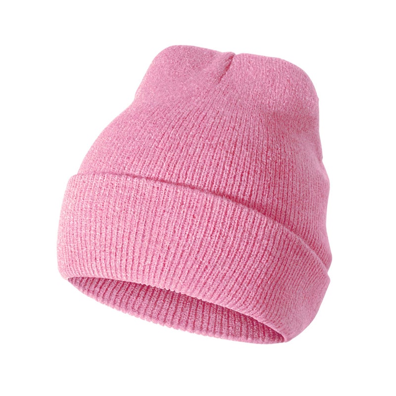 Scotamalone Beanie Hat for Women Men Knit Cuffed Cap Pink - Image 1