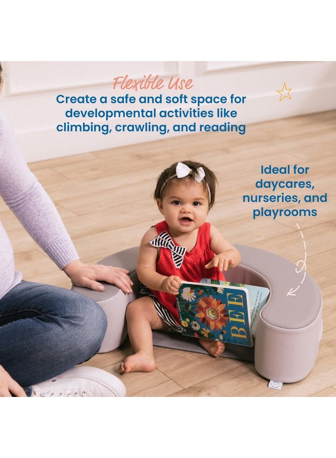 ECR4Kids ECR4Kids SoftZone Sit-Up Support Ring, Baby Essentials, Grey/Light Grey  - Image 4