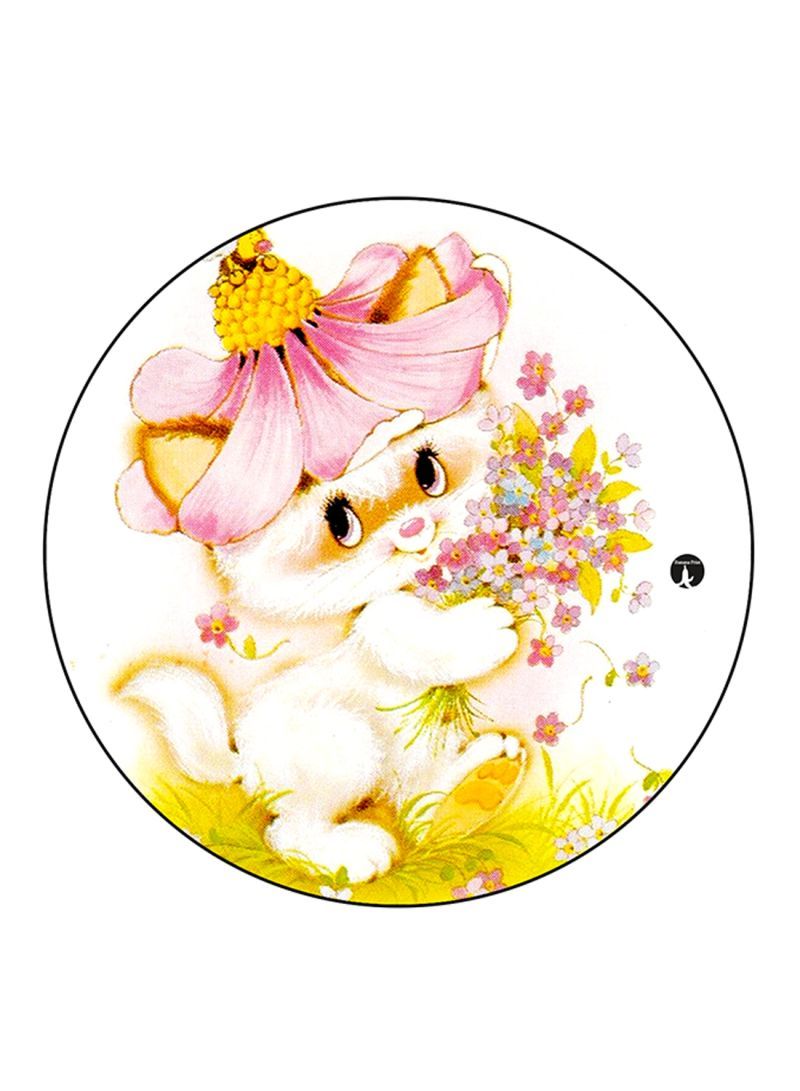 RKN Cat Printed Mouse Pad Multicolour