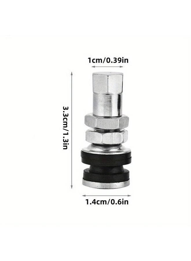 10Pcs TR414 Metal Valve Stems Tubeless Tire Inflation Valves For ATV Motorcycle - Image 3