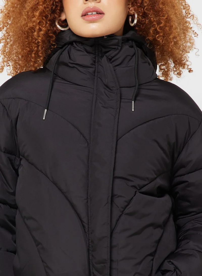 Jacqueline de Yong Zip Through Puffer Jacket