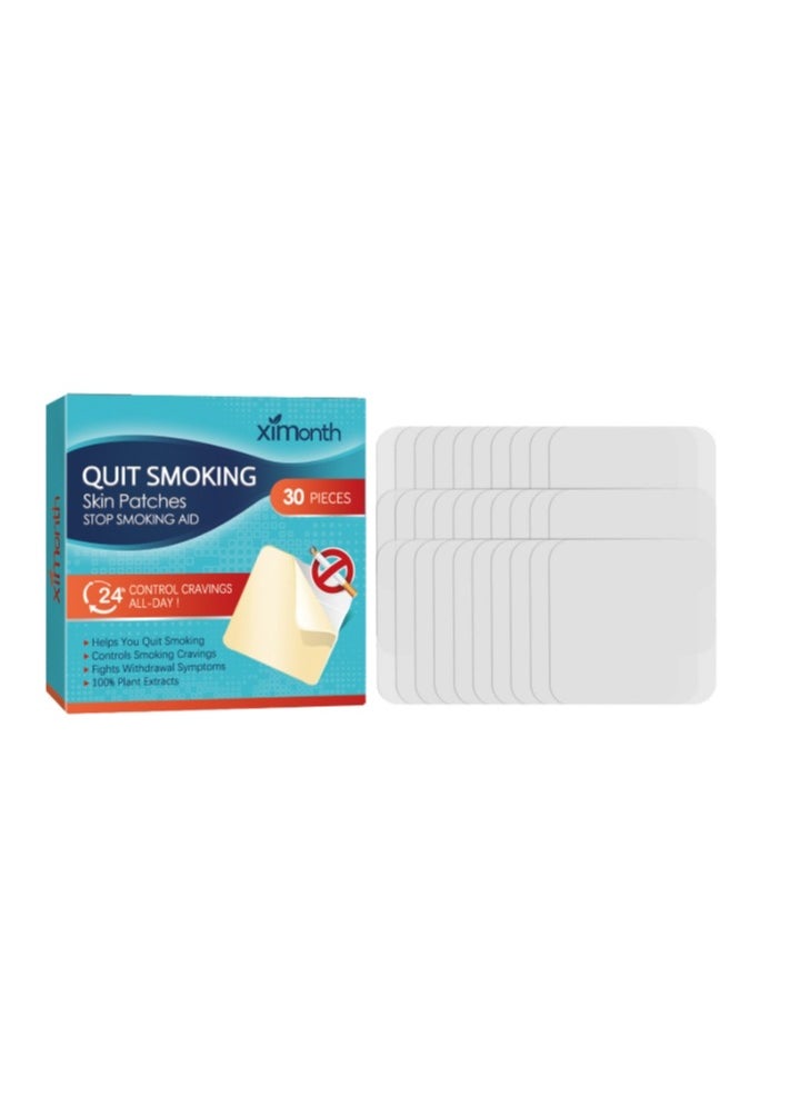 ximonth 30 Counts Quit Smoking Skin Patches Stop Smoking Aid, Easy And Effective Anti-Smoking Stickers - Best Product To Quit Smoking  - Image 1