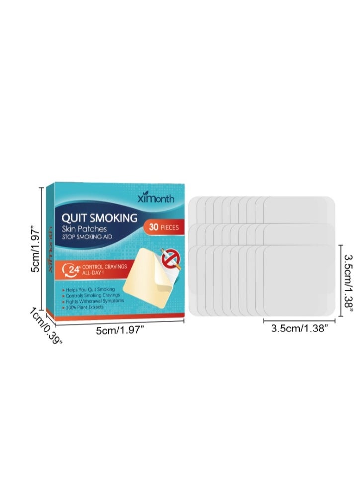 ximonth 30 Counts Quit Smoking Skin Patches Stop Smoking Aid, Easy And Effective Anti-Smoking Stickers - Best Product To Quit Smoking  - Image 4