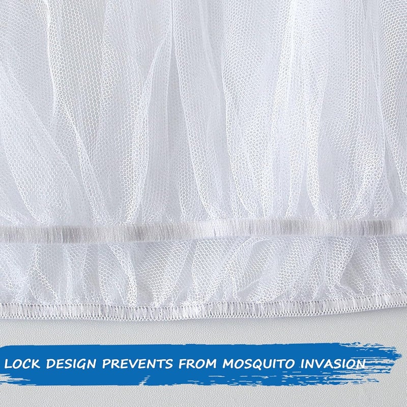 Coldwind Mosquito Net for Stroller(2 Pack), Baby Mosquito Net Bug Net for Car Seat, Bassinets, Cradles, Playard, Pack N Plays and Portable Mini Crib, Baby Insect Netting, White Globally trusted quality - Image 3