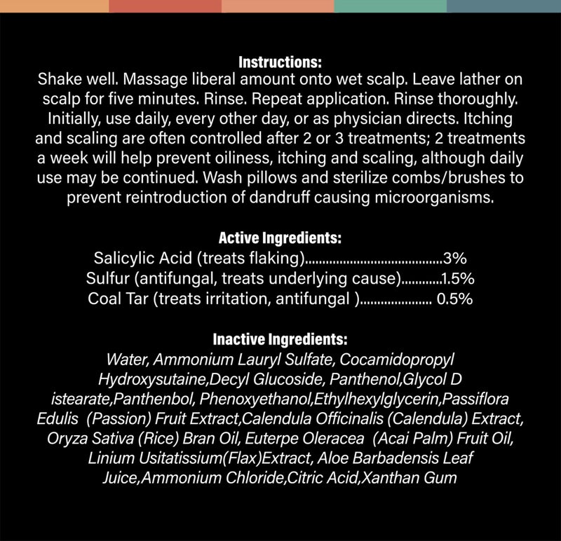 CLARK's Full Spectrum Dandruff Shampoo with Coal Tar, Salicylic Acid, and Sulfur, 8 Fl Oz - Image 4