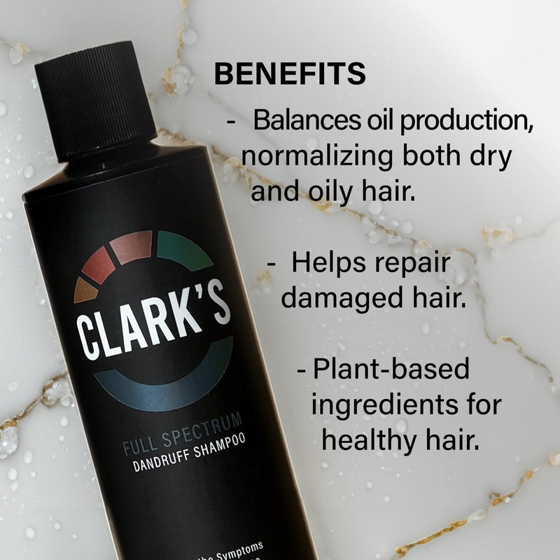 CLARK's Full Spectrum Dandruff Shampoo with Coal Tar, Salicylic Acid, and Sulfur, 8 Fl Oz - Image 5