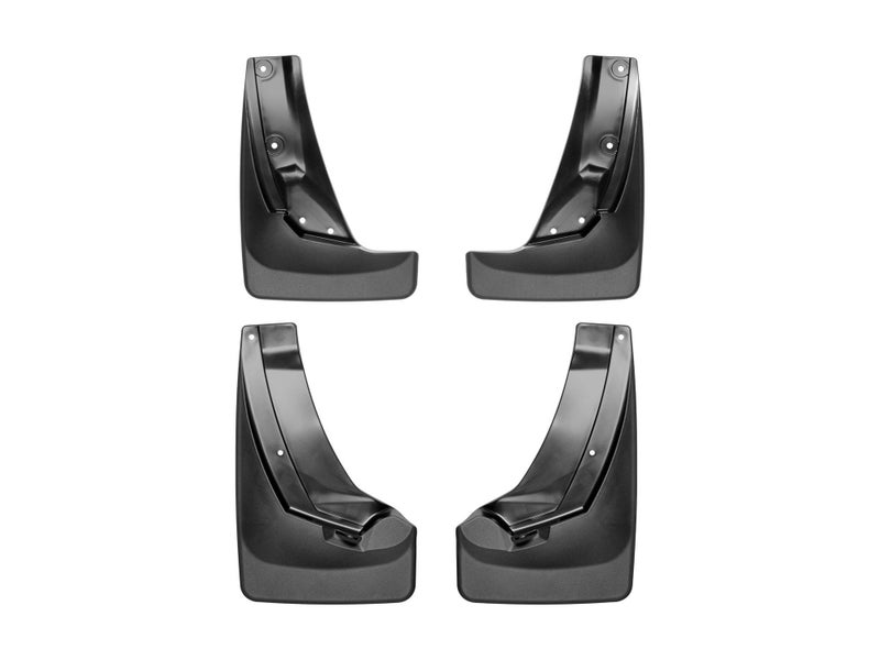 WeatherTech Custom No Drill Splash Guard MudFlaps for Honda Passport Pilot Front Rear Set 110063120102 Black