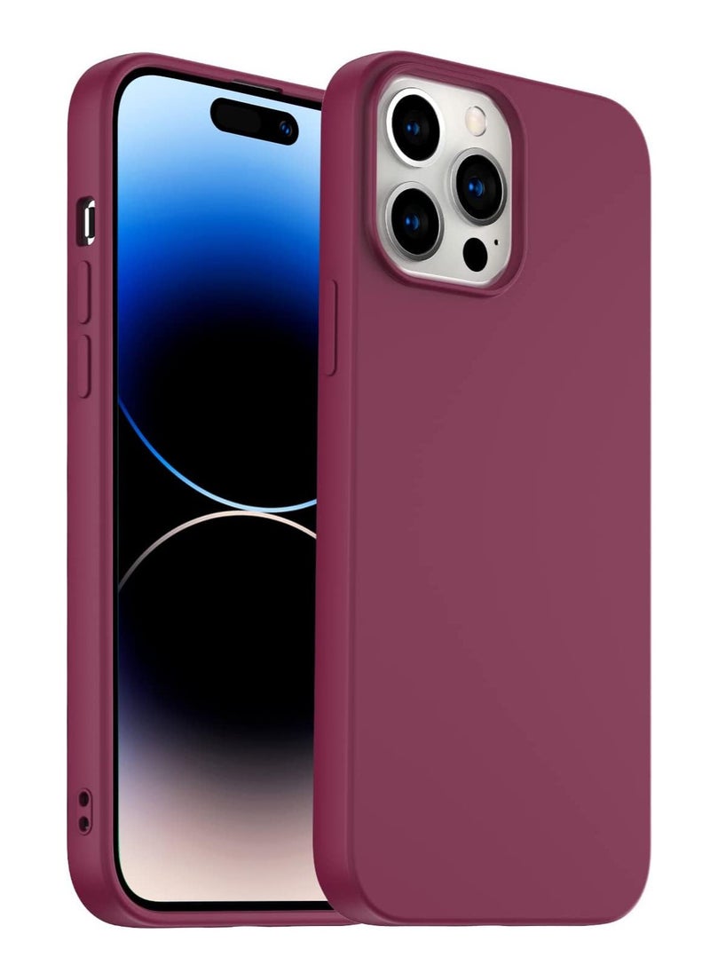 iPhone 14 Pro Max Case Liquid Silicone Anti Scratch Anti Fingerprint Soft Silky Touch Shockproof Protective Cover for Apple iPhone 14 Pro Max