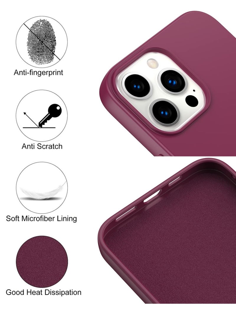 iPhone 14 Pro Max Case Liquid Silicone Anti Scratch Anti Fingerprint Soft Silky Touch Shockproof Protective Cover for Apple iPhone 14 Pro Max