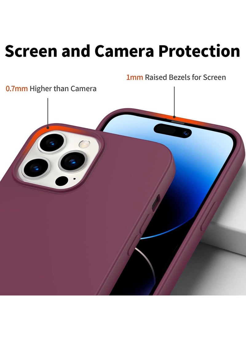 iPhone 14 Pro Max Case Liquid Silicone Anti Scratch Anti Fingerprint Soft Silky Touch Shockproof Protective Cover for Apple iPhone 14 Pro Max