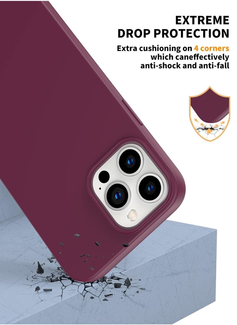 iPhone 14 Pro Max Case Liquid Silicone Anti Scratch Anti Fingerprint Soft Silky Touch Shockproof Protective Cover for Apple iPhone 14 Pro Max